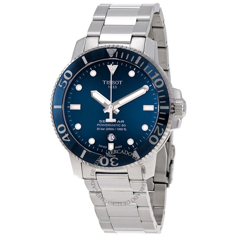 Relógio SEASTAR 1000 POWERMATIC 80 Automático Mostrador Azul  - Mercado de Luxo - O Maior E-Commerce de Bens, Produtos e Serviços de Luxo do Brasil.