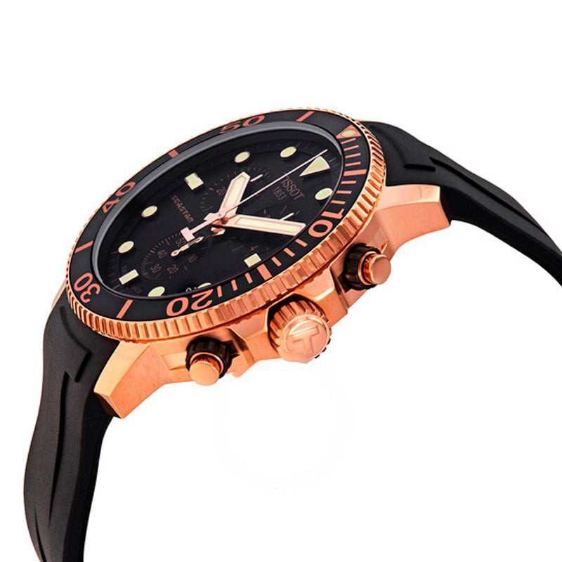 Relógio Seastar 1000 Cronógrafo Quartzo Mostrador Preto 45 mm - Mercado de Luxo - O Maior E-Commerce de Bens, Produtos e Serviços de Luxo do Brasil.