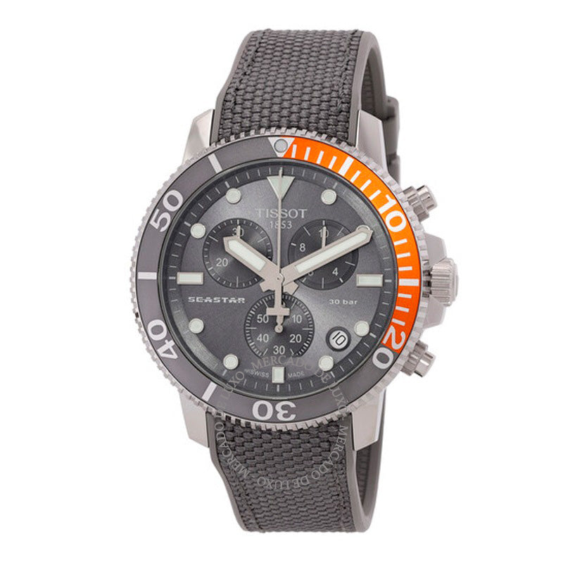 Relógio Seastar 1000 Cronógrafo Quartzo Mostrador Cinza 45 mm - Mercado de Luxo - O Maior E-Commerce de Bens, Produtos e Serviços de Luxo do Brasil.
