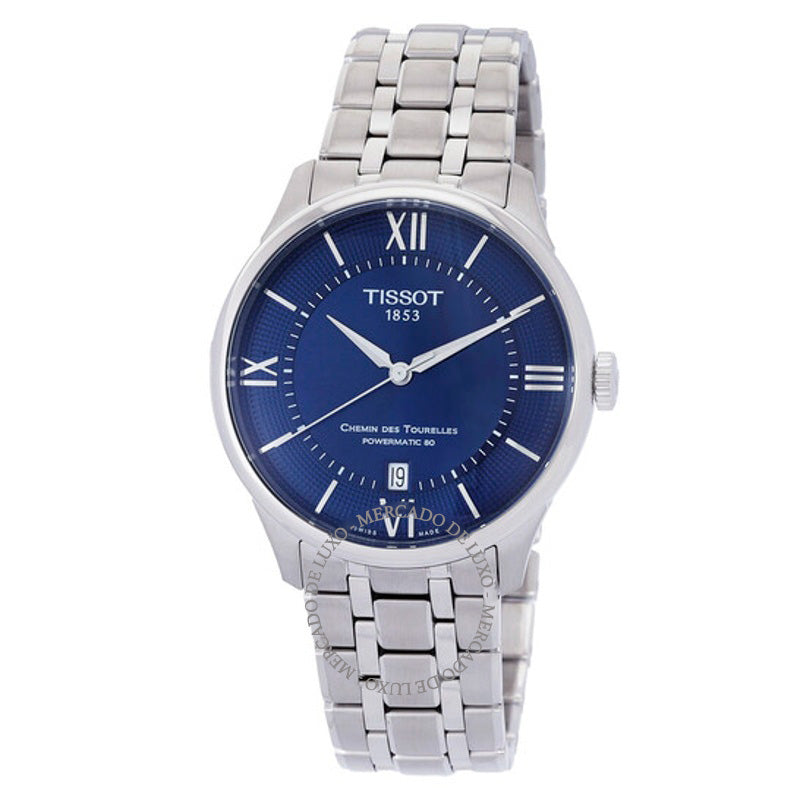 Relógio Chemin Des Tourelles Mostrador Azul Automático 39 mm - Mercado de Luxo - O Maior E-Commerce de Bens, Produtos e Serviços de Luxo do Brasil.