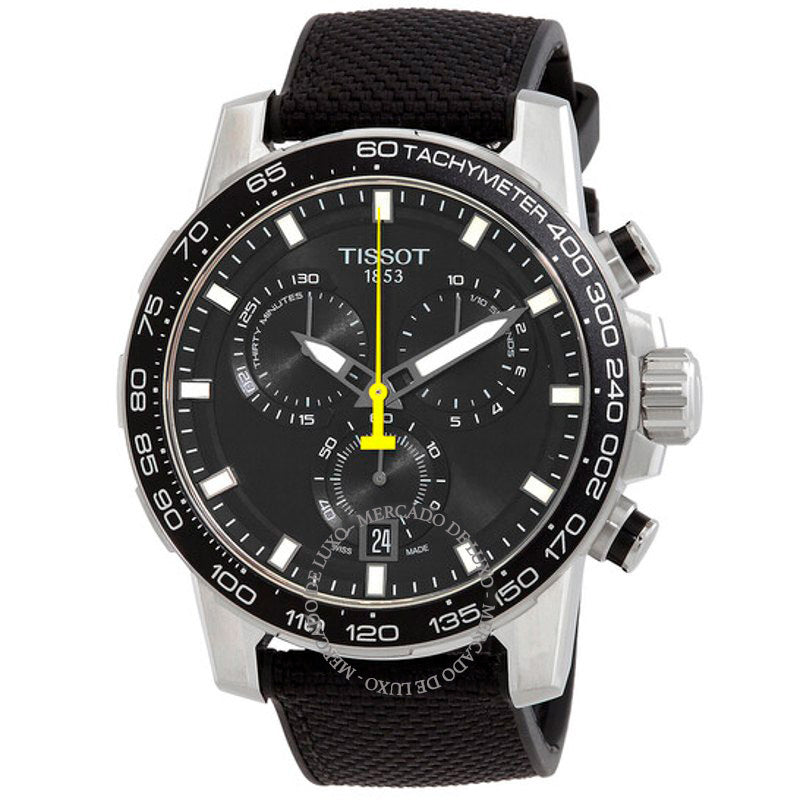 Relógio T-Sport Cronógrafo Quartzo Mostrador Preto 45 mm - Mercado de Luxo - O Maior E-Commerce de Bens, Produtos e Serviços de Luxo do Brasil.