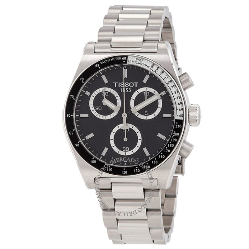 Relógio T-Sport Cronógrafo Quartzo Mostrador Preto 40 mm - Mercado de Luxo - O Maior E-Commerce de Bens, Produtos e Serviços de Luxo do Brasil.