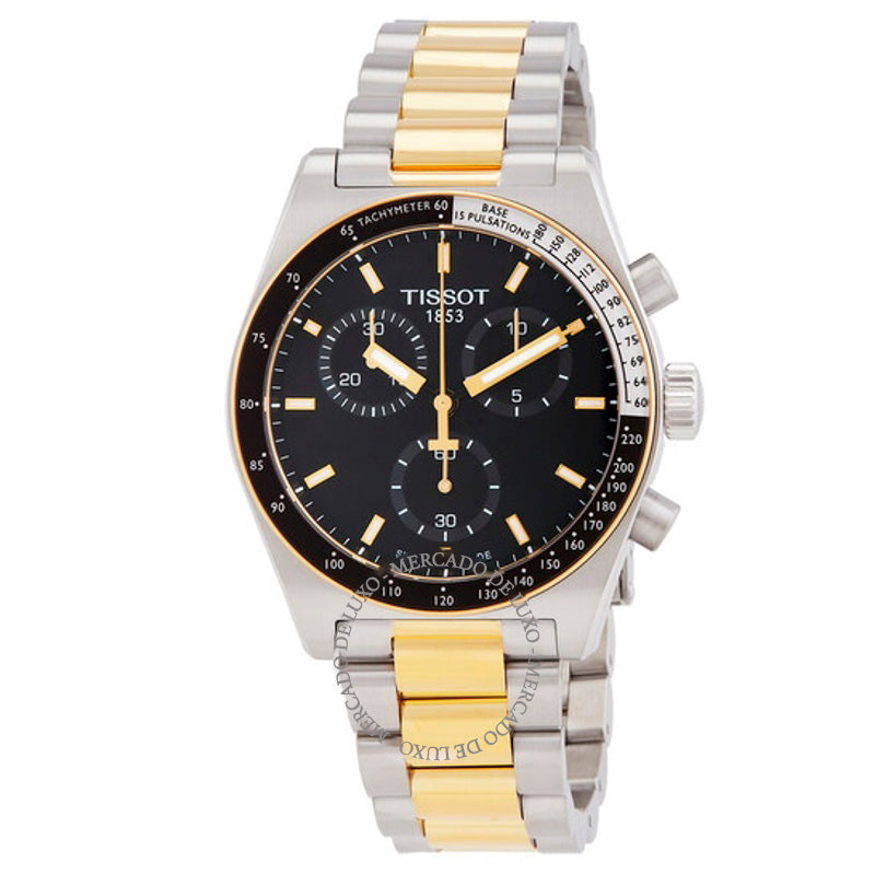 Relógio T-Sport Cronógrafo Quartzo Mostrador Preto 40 mm - Mercado de Luxo - O Maior E-Commerce de Bens, Produtos e Serviços de Luxo do Brasil.