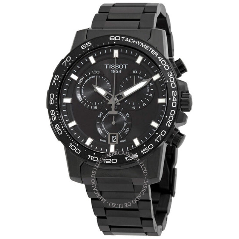 Relógio T-Sport Cronógrafo Quartzo Mostrador Preto 45 mm - Mercado de Luxo - O Maior E-Commerce de Bens, Produtos e Serviços de Luxo do Brasil.