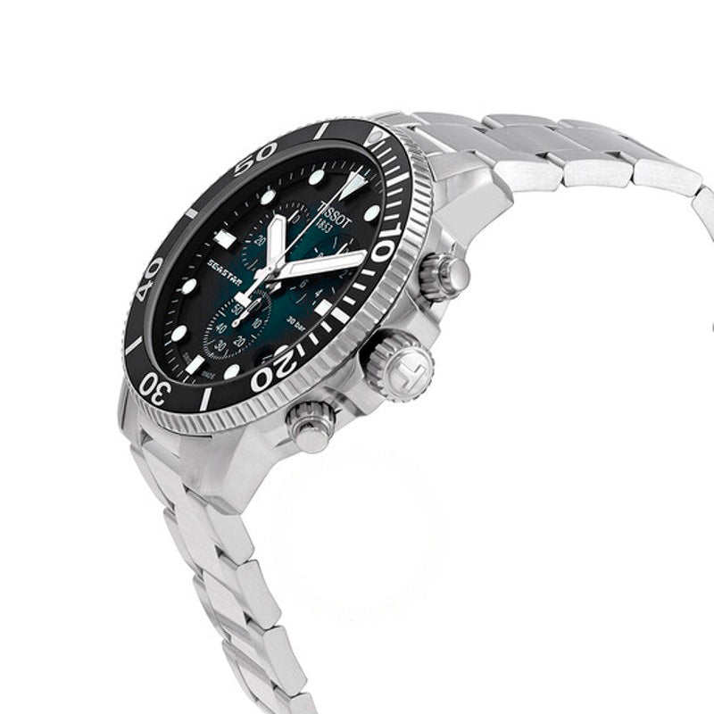 Relógio Seastar Cronógrafo Quartzo Mostrador Verde 45 mm - Mercado de Luxo - O Maior E-Commerce de Bens, Produtos e Serviços de Luxo do Brasil.