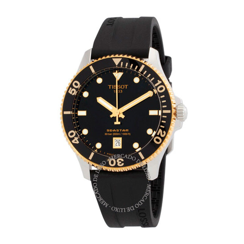 Relógio Seastar 1000 Quartzo Mostrador Preto 40 mm - Mercado de Luxo - O Maior E-Commerce de Bens, Produtos e Serviços de Luxo do Brasil.