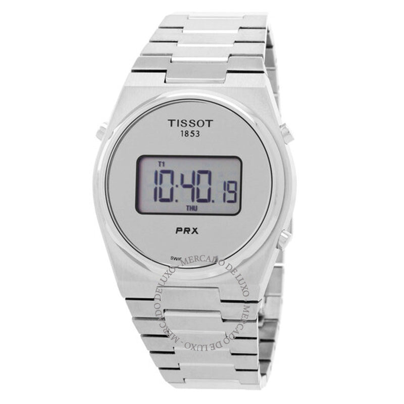 Relógio PRX Digital Quartz Mostrador Prata 40 mm - Mercado de Luxo - O Maior E-Commerce de Bens, Produtos e Serviços de Luxo do Brasil.
