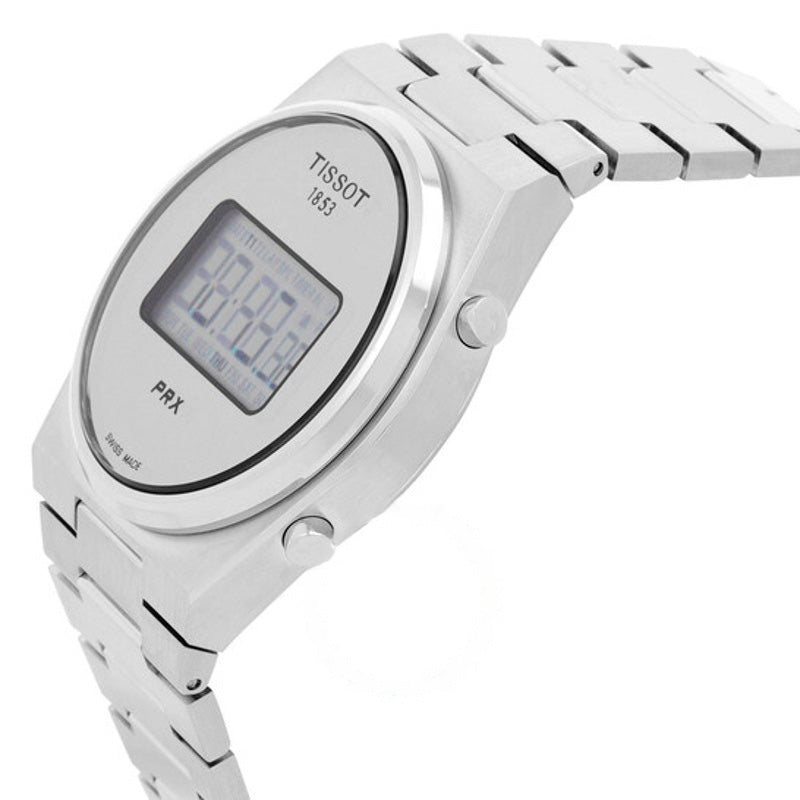Relógio PRX Digital Quartz Mostrador Prata 40 mm - Mercado de Luxo - O Maior E-Commerce de Bens, Produtos e Serviços de Luxo do Brasil.