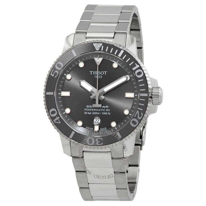 Relógio Seastar Automático Mostrador Cinza 43 mm - Mercado de Luxo - O Maior E-Commerce de Bens, Produtos e Serviços de Luxo do Brasil.