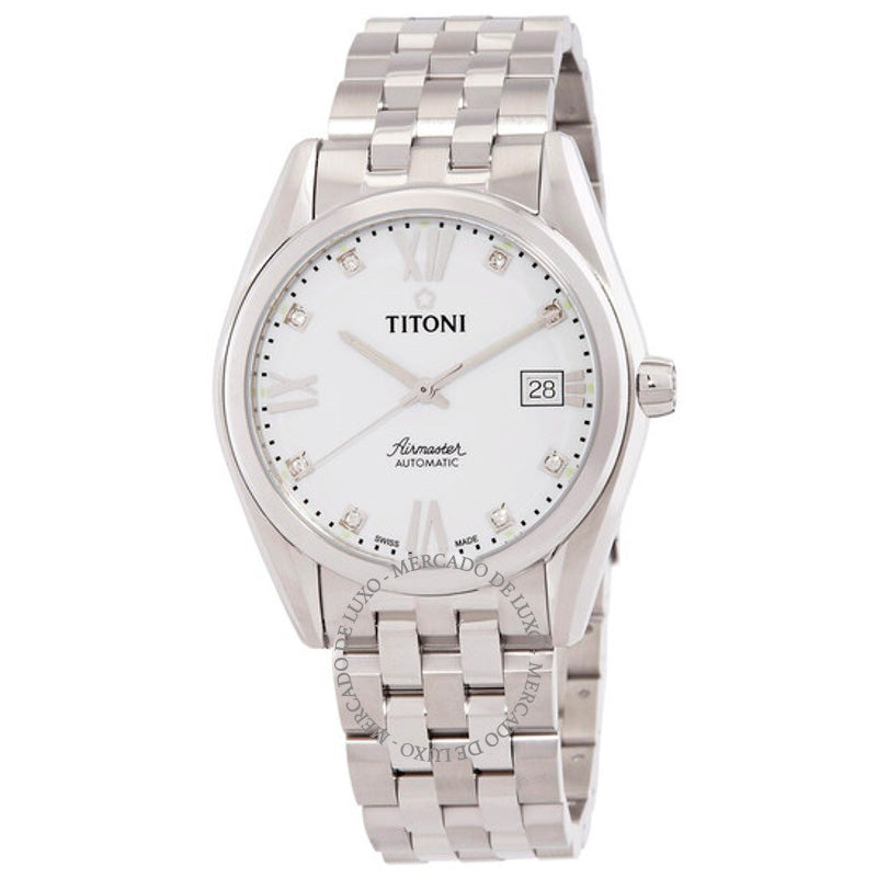 Relógio Airmaster Automático Mostrador Branco 38 mm - Mercado de Luxo - O Maior E-Commerce de Bens, Produtos e Serviços de Luxo do Brasil.