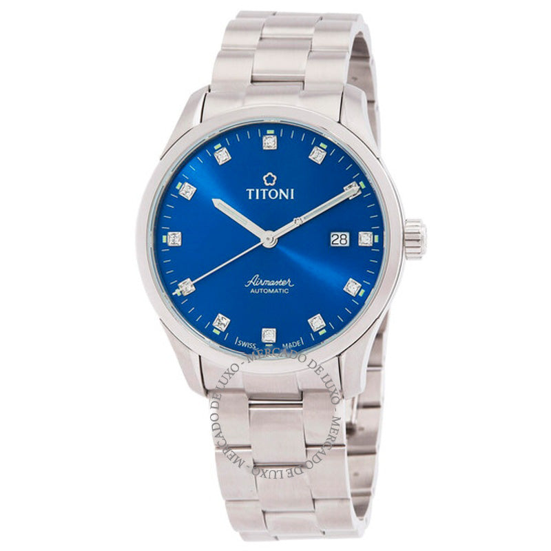Relógio Airmaster Automático Mostrador Azul 39 mm - Mercado de Luxo - O Maior E-Commerce de Bens, Produtos e Serviços de Luxo do Brasil.