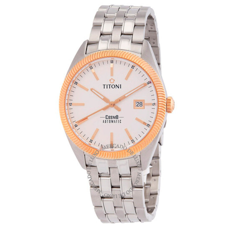 Relógio Cosmo Automático Mostrador Prateado 41 mm - Mercado de Luxo - O Maior E-Commerce de Bens, Produtos e Serviços de Luxo do Brasil.