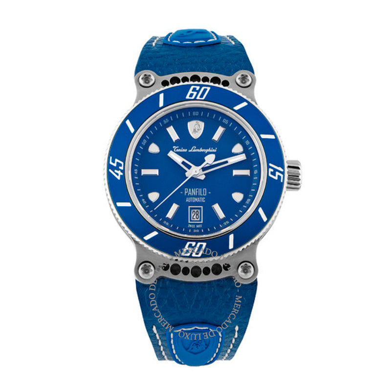 Relógio Panfilo Automático Mostrador Azul 44 mm - Mercado de Luxo - O Maior E-Commerce de Bens, Produtos e Serviços de Luxo do Brasil.