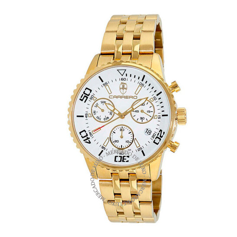 Relógio GrandGraph Cronógrafo Quartzo Mostrador Branco 44 mm - Mercado de Luxo - O Maior E-Commerce de Bens, Produtos e Serviços de Luxo do Brasil.