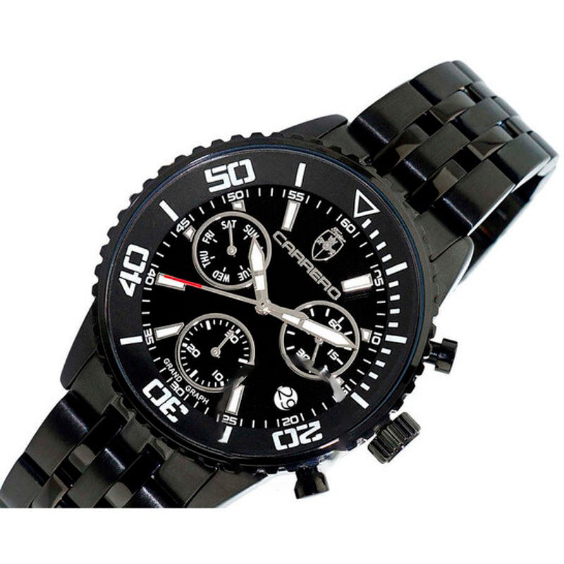 Relógio GrandGraph Cronógrafo Quartzo Mostrador Preto 44 mm - Mercado de Luxo - O Maior E-Commerce de Bens, Produtos e Serviços de Luxo do Brasil.