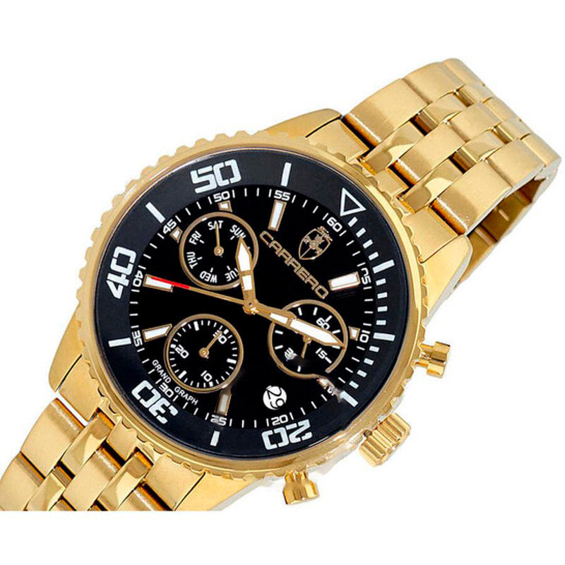 Relógio GrandGraph Cronógrafo Quartzo Mostrador Preto 44 mm - Mercado de Luxo - O Maior E-Commerce de Bens, Produtos e Serviços de Luxo do Brasil.