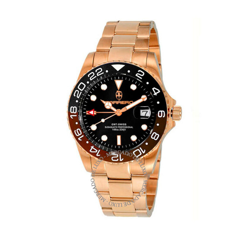 Relógio Subaquático GMT Quartzo Mostrador Preto 42 mm - Mercado de Luxo - O Maior E-Commerce de Bens, Produtos e Serviços de Luxo do Brasil.