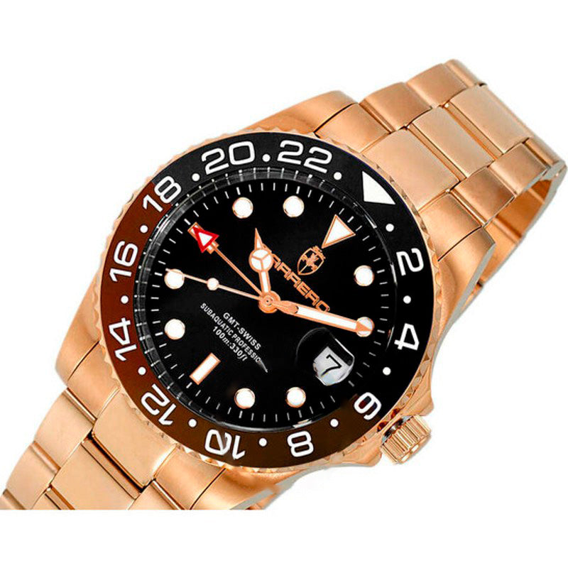 Relógio Subaquático GMT Quartzo Mostrador Preto 42 mm - Mercado de Luxo - O Maior E-Commerce de Bens, Produtos e Serviços de Luxo do Brasil.