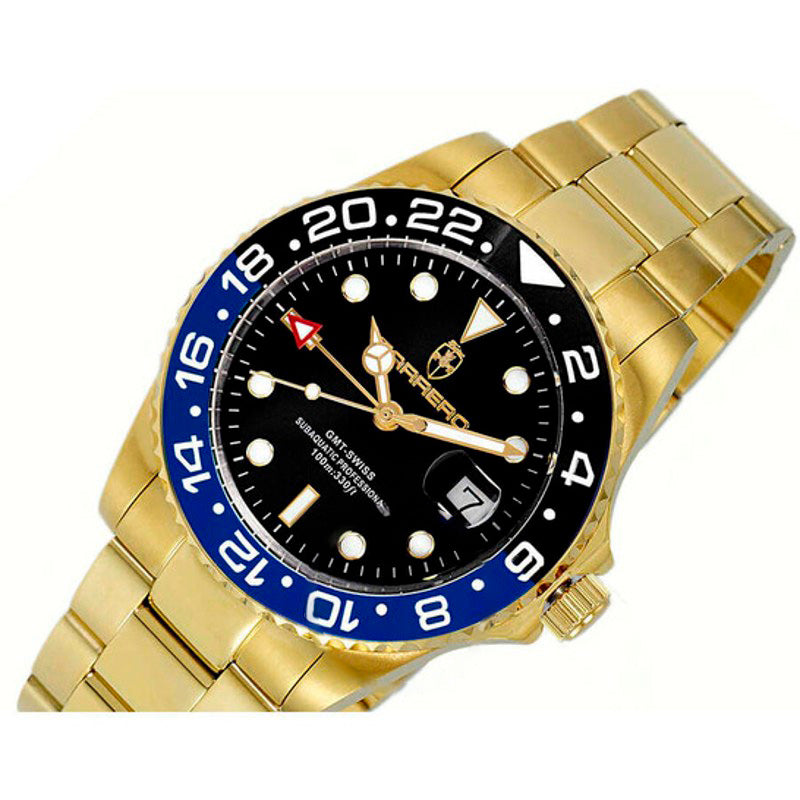 Relógio Subaquático GMT Quartzo Mostrador Preto 42 mm - Mercado de Luxo - O Maior E-Commerce de Bens, Produtos e Serviços de Luxo do Brasil.
