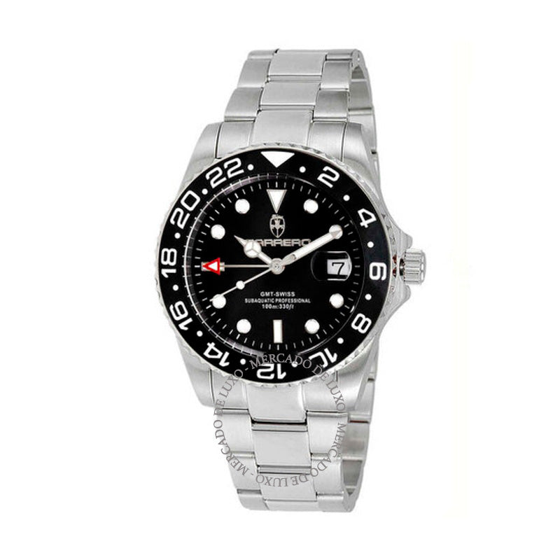 Relógio Subaquático GMT Quartzo Mostrador Preto 42 mm - Mercado de Luxo - O Maior E-Commerce de Bens, Produtos e Serviços de Luxo do Brasil.