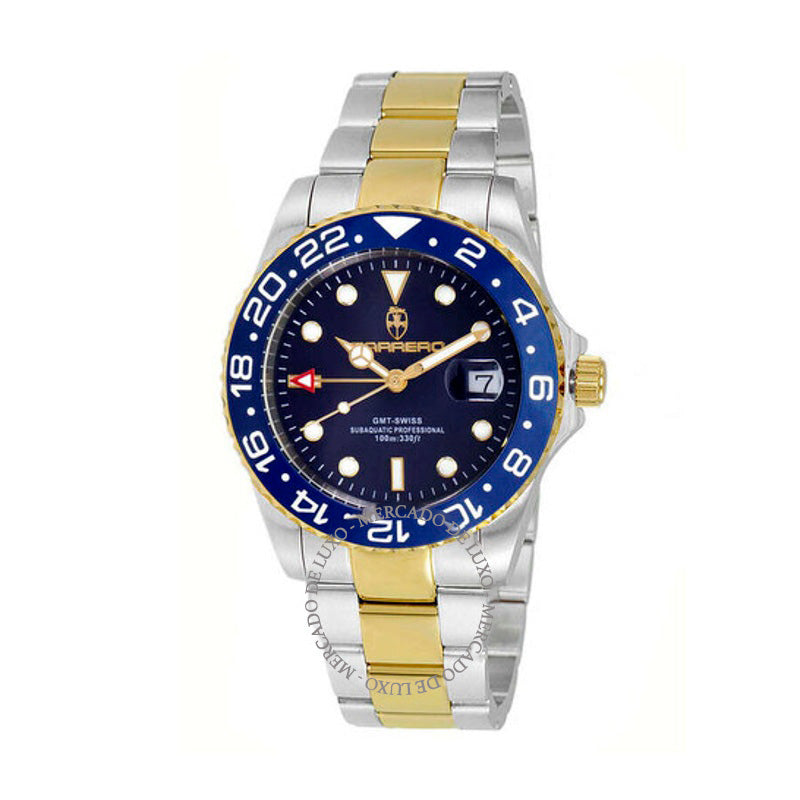 Relógio Mostrador azul de quartzo GMT subaquático 42 mm - Mercado de Luxo - O Maior E-Commerce de Bens, Produtos e Serviços de Luxo do Brasil.