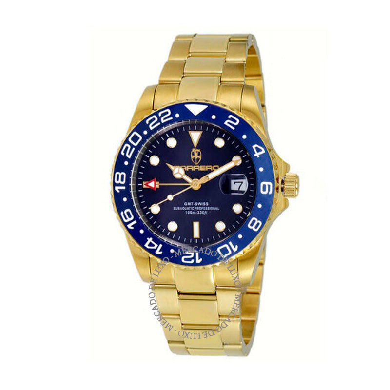 Relógio Mostrador azul de quartzo GMT subaquático 42 mm - Mercado de Luxo - O Maior E-Commerce de Bens, Produtos e Serviços de Luxo do Brasil.
