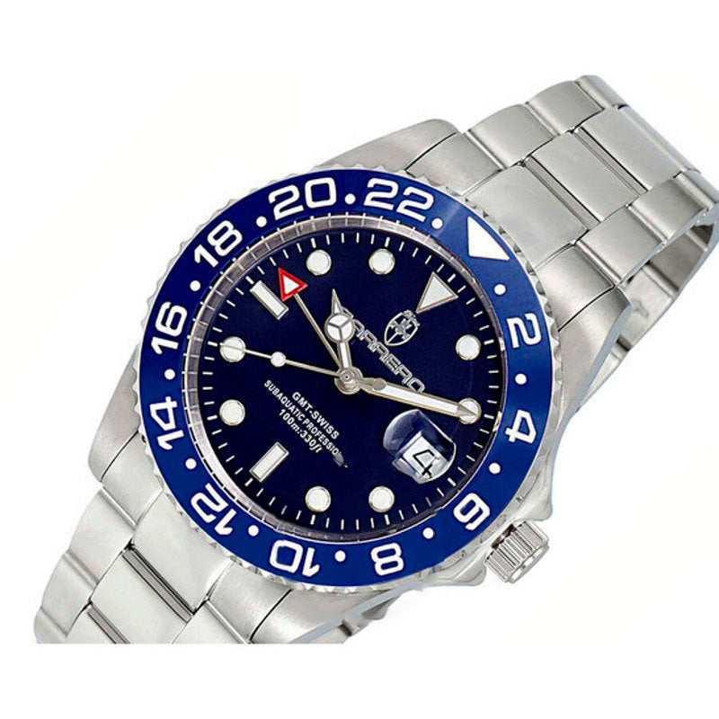 Relógio Mostrador azul de quartzo GMT subaquático  - Mercado de Luxo - O Maior E-Commerce de Bens, Produtos e Serviços de Luxo do Brasil.