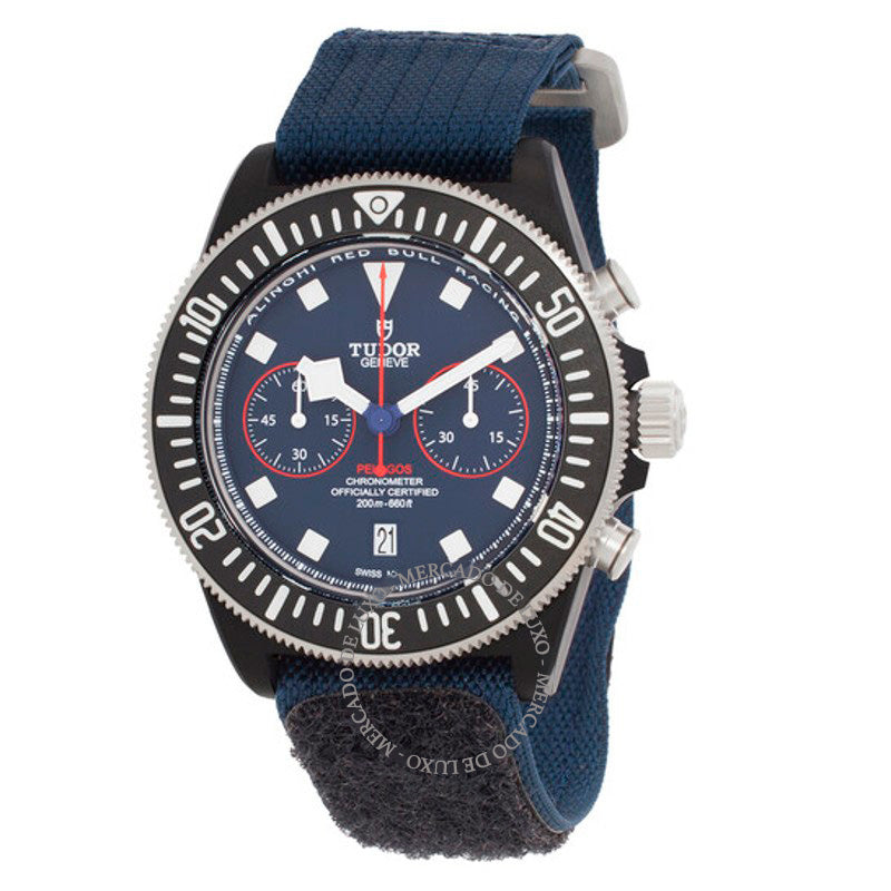 Relógio Pelagos FXD Cronógrafo "Alinghi Red Bull Racing Edition" Cronômetro Automático Mostrador Azul 43 mm - Mercado de Luxo - O Maior E-Commerce de Bens, Produtos e Serviços de Luxo do Brasil.