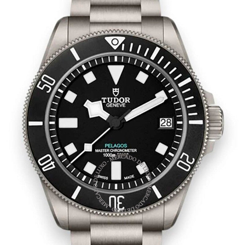 Relógio Cronômetro de corda manual Pelagos com mostrador preto 43 mm - Mercado de Luxo - O Maior E-Commerce de Bens, Produtos e Serviços de Luxo do Brasil.