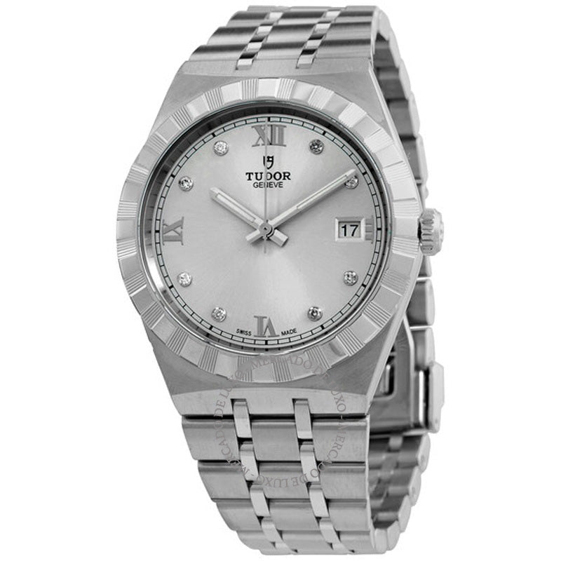 Relógio Royal Automatic Diamond Silver Dial 38 mm - Mercado de Luxo - O Maior E-Commerce de Bens, Produtos e Serviços de Luxo do Brasil.