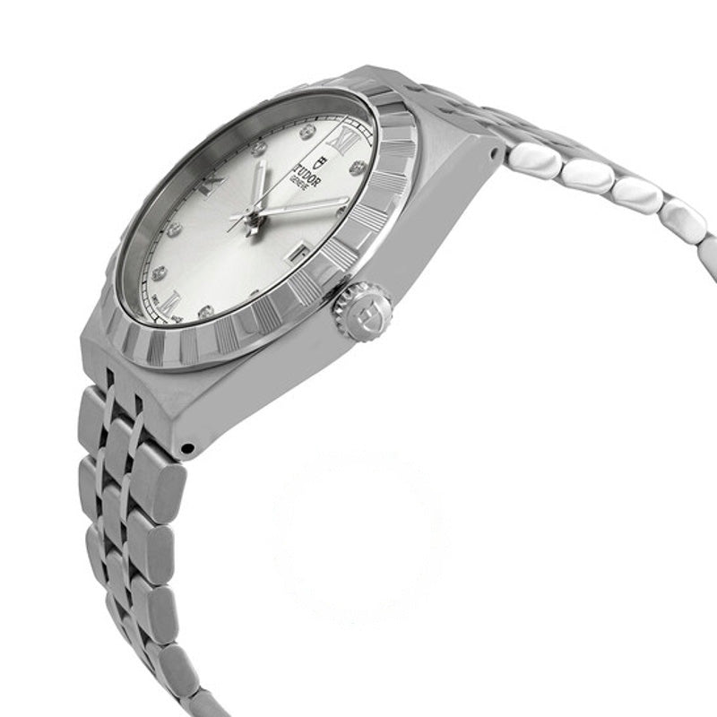 Relógio Royal Automatic Diamond Silver Dial 38 mm - Mercado de Luxo - O Maior E-Commerce de Bens, Produtos e Serviços de Luxo do Brasil.