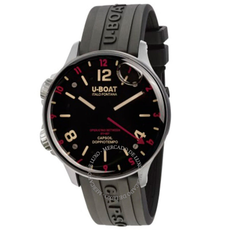 Relógio Lefty Capsoil Doppiotempo Quartz Mostrador Preto 45 mm - Mercado de Luxo - O Maior E-Commerce de Bens, Produtos e Serviços de Luxo do Brasil.