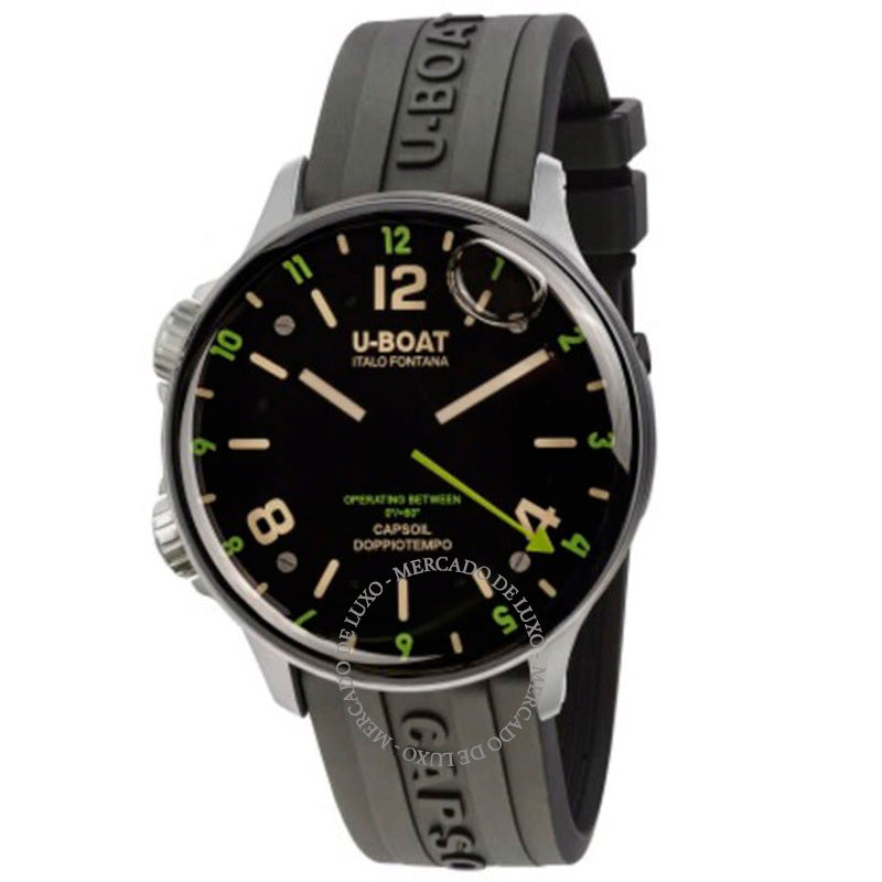Relógio Lefty Capsoil Doppiotempo Quartz Mostrador Preto 45 mm - Mercado de Luxo - O Maior E-Commerce de Bens, Produtos e Serviços de Luxo do Brasil.