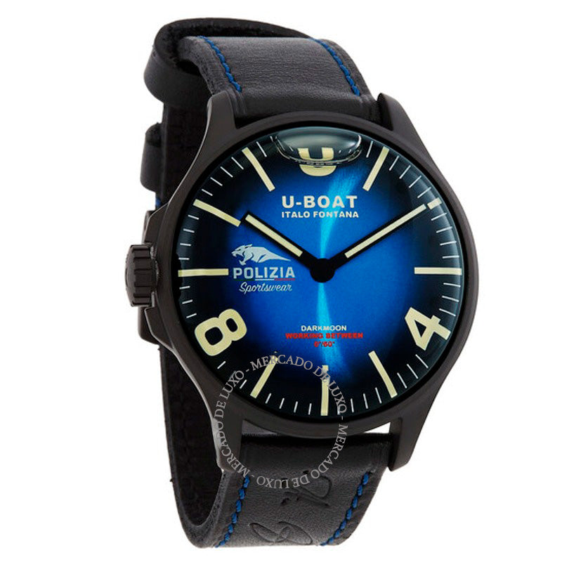 Relógio Lefty Darkmoon Pantera Quartzo Mostrador Azul 44 mm - Mercado de Luxo - O Maior E-Commerce de Bens, Produtos e Serviços de Luxo do Brasil.