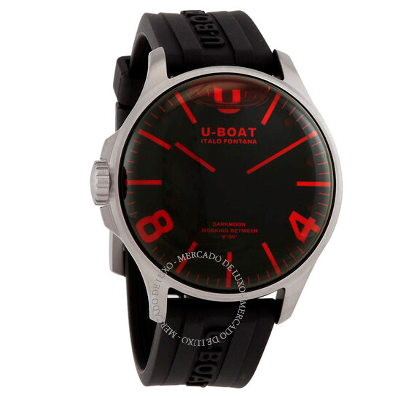 Relógio Darkmoon Vidro Vermelho Quartzo Mostrador Preto 44 mm - Mercado de Luxo - O Maior E-Commerce de Bens, Produtos e Serviços de Luxo do Brasil.