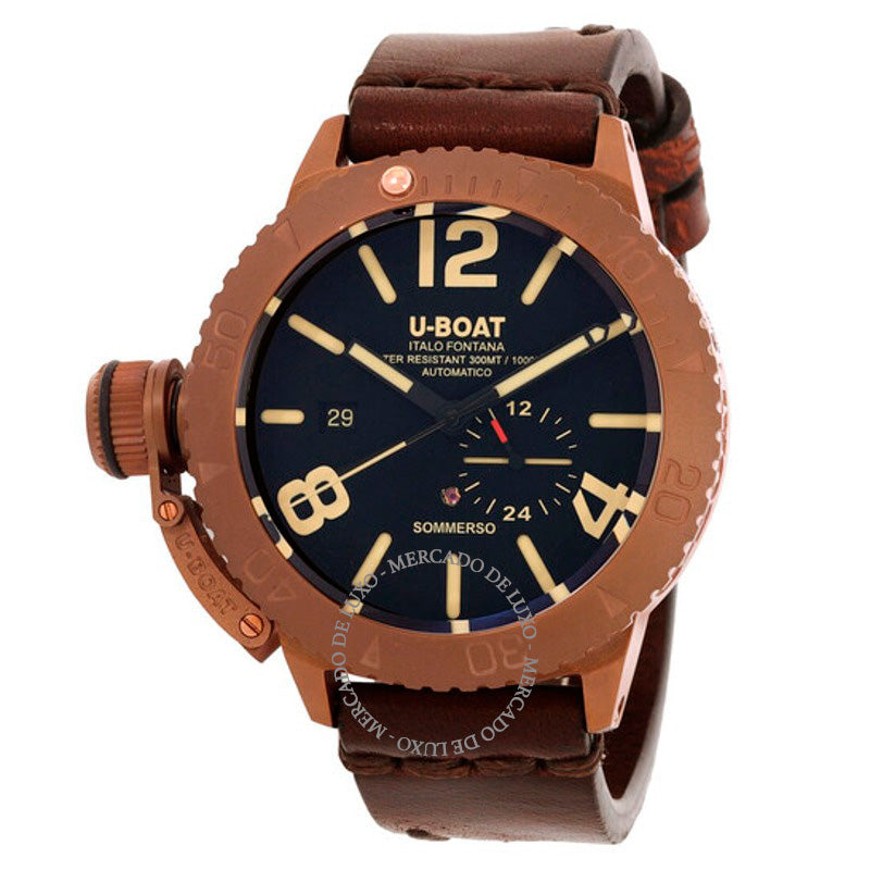 Relógio Bronze 46 mm Automático Mostrador Preto 46 mm - Mercado de Luxo - O Maior E-Commerce de Bens, Produtos e Serviços de Luxo do Brasil.