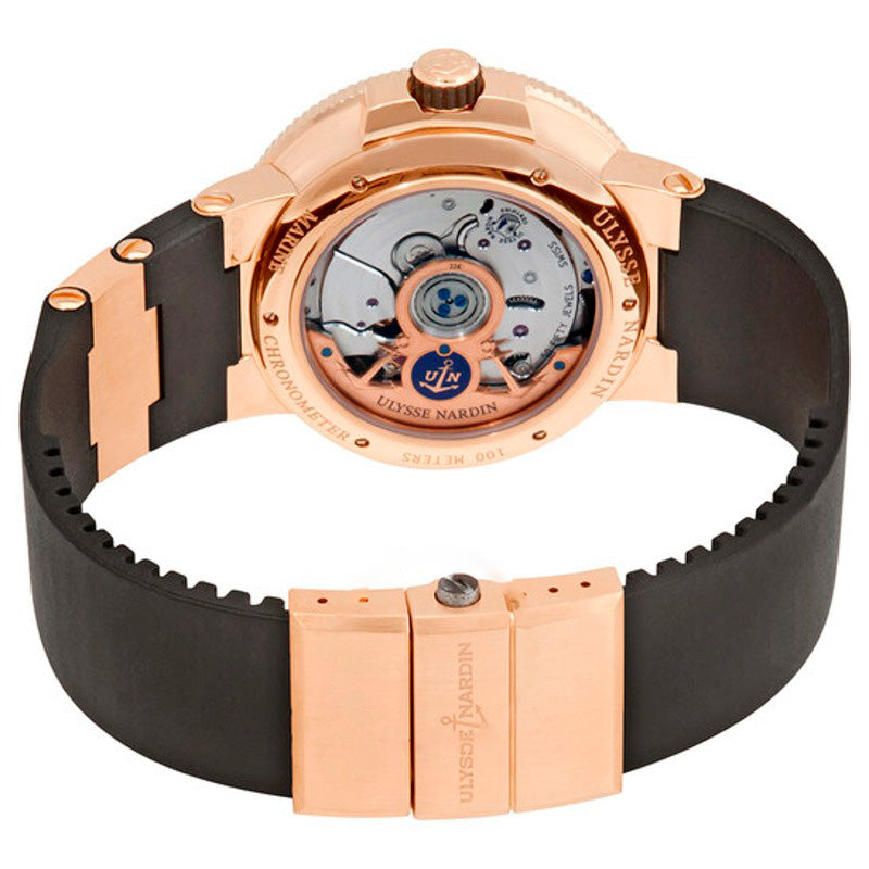 Relógio Cronômetro Marinho Ouro Rosa 18k Automático Mostrador Preto 43 mm - Mercado de Luxo - O Maior E-Commerce de Bens, Produtos e Serviços de Luxo do Brasil.