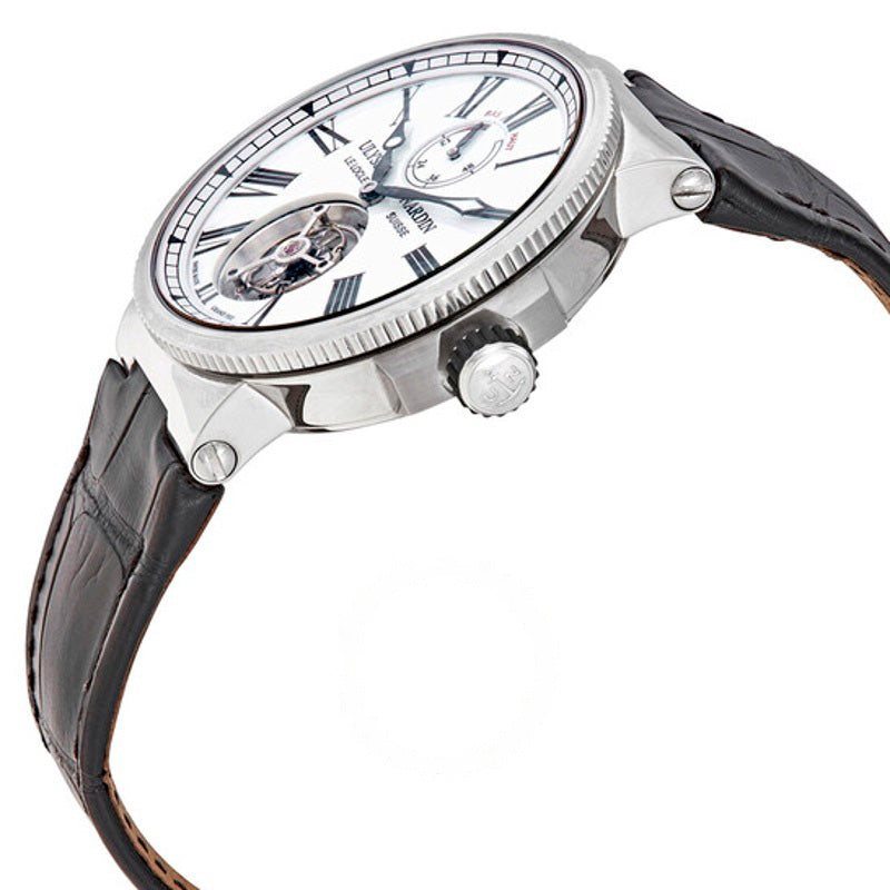 Relógio Turbilhão Marinho Automático Mostrador Esmaltado Branco 43 mm - Mercado de Luxo - O Maior E-Commerce de Bens, Produtos e Serviços de Luxo do Brasil.