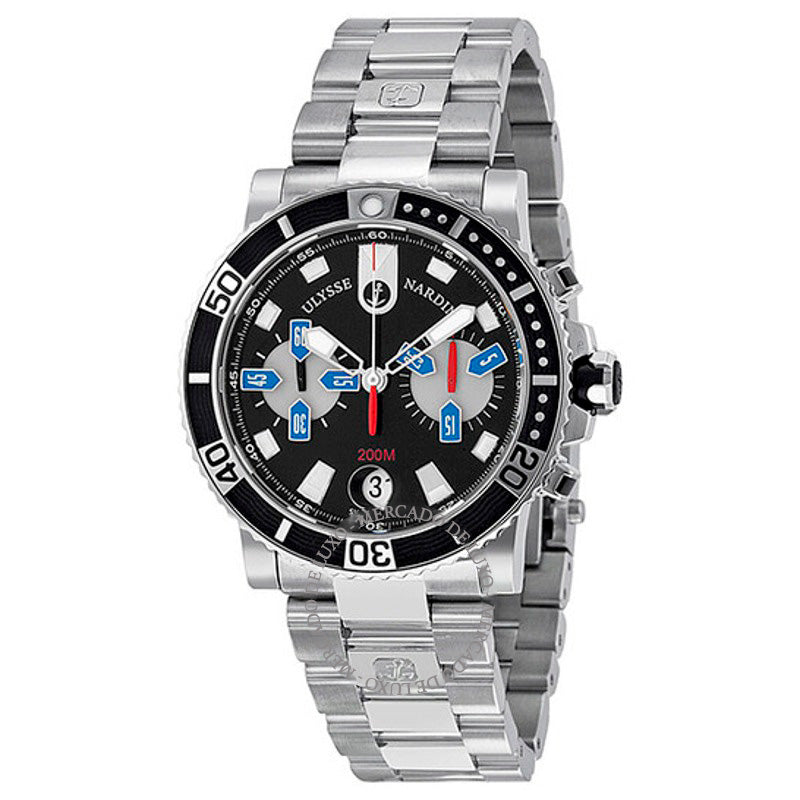 Relógio Maxi Marine Diver Cronógrafo Mostrador Preto 42 mm - Mercado de Luxo - O Maior E-Commerce de Bens, Produtos e Serviços de Luxo do Brasil.