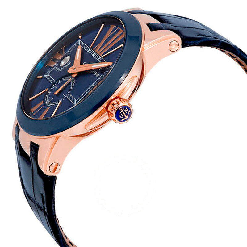 Relógio Executivo Dual Time Automático Mostrador Azul  - Mercado de Luxo - O Maior E-Commerce de Bens, Produtos e Serviços de Luxo do Brasil.