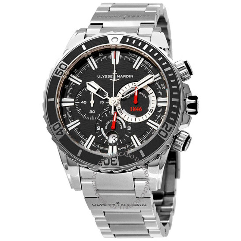 Relógio Cronógrafo Diver Automático Mostrador Preto 44 mm - Mercado de Luxo - O Maior E-Commerce de Bens, Produtos e Serviços de Luxo do Brasil.
