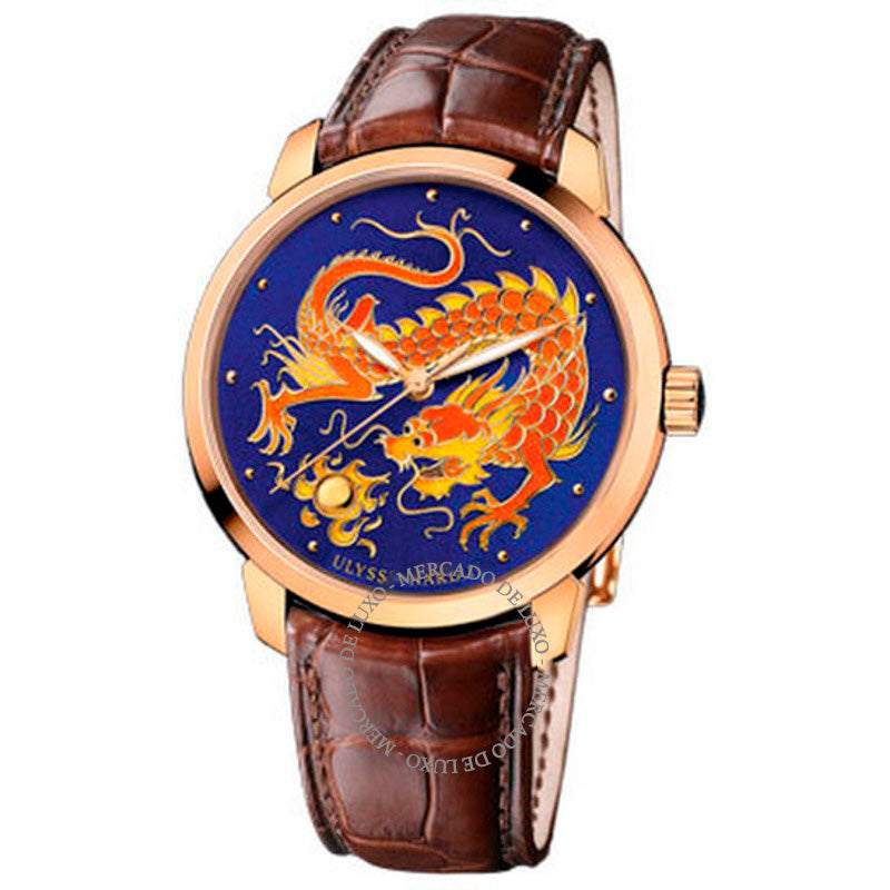 Relógio Mostrador Champleve de esmalte Classico Dragon 40 mm - Mercado de Luxo - O Maior E-Commerce de Bens, Produtos e Serviços de Luxo do Brasil.