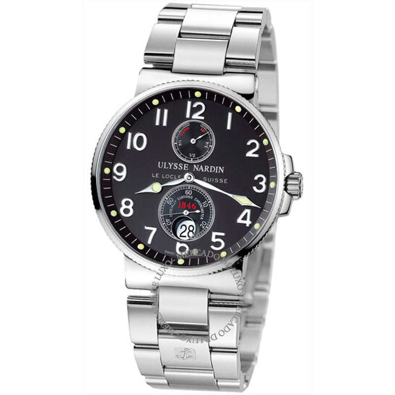 Relógio Maxi Marine Cronômetro Mostrador Preto 41 mm - Mercado de Luxo - O Maior E-Commerce de Bens, Produtos e Serviços de Luxo do Brasil.