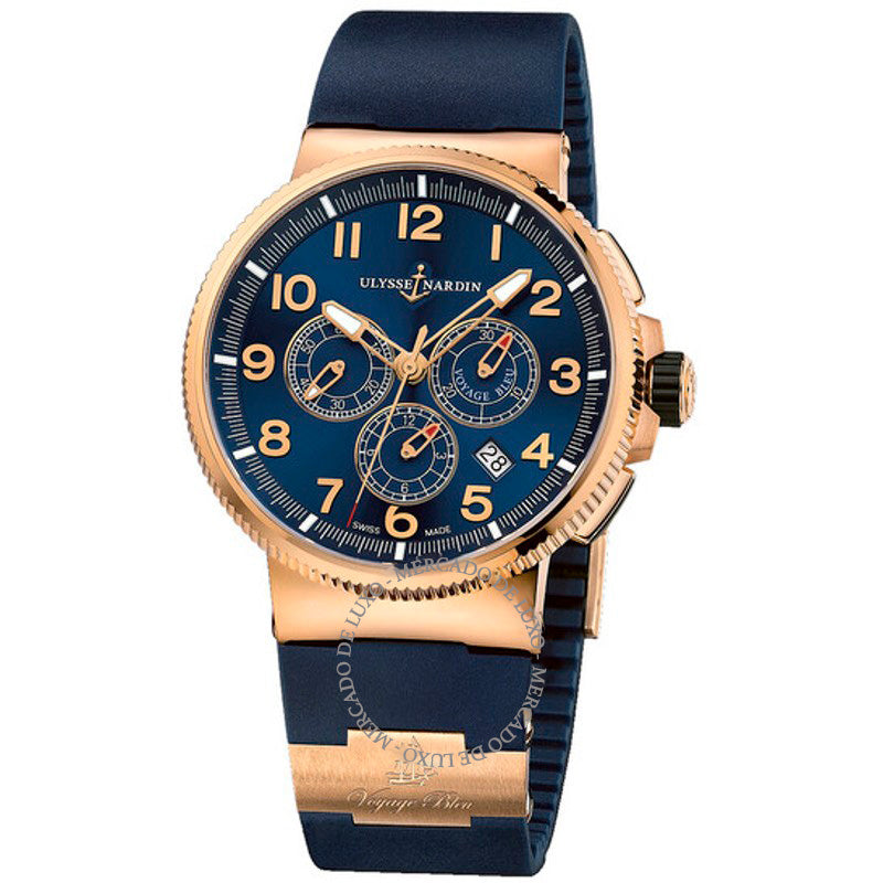 Relógio Maxi Marine Cronógrafo Mostrador Azul 43 mm - Mercado de Luxo - O Maior E-Commerce de Bens, Produtos e Serviços de Luxo do Brasil.
