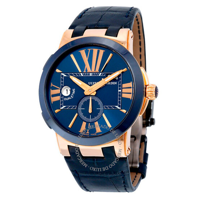 Relógio Executivo Dual Time Automático 43 mm - Mercado de Luxo - O Maior E-Commerce de Bens, Produtos e Serviços de Luxo do Brasil.