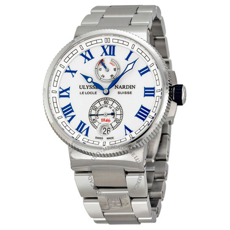 Relógio Cronômetro Marinho Mostrador Branco 43 mm - Mercado de Luxo - O Maior E-Commerce de Bens, Produtos e Serviços de Luxo do Brasil.