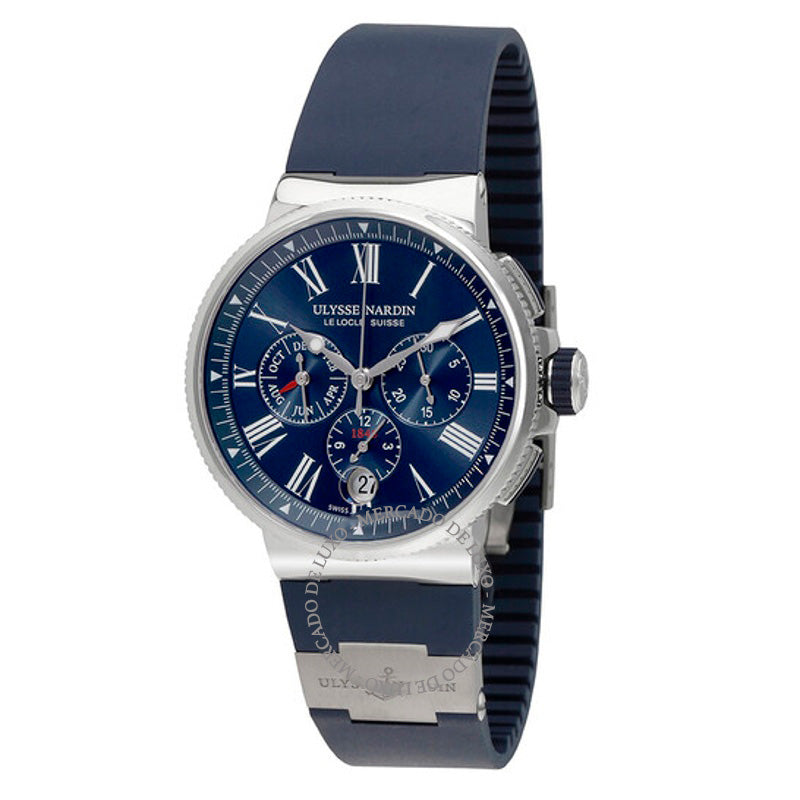 Relógio Cronógrafo Marinho Automático 43 mm - Mercado de Luxo - O Maior E-Commerce de Bens, Produtos e Serviços de Luxo do Brasil.