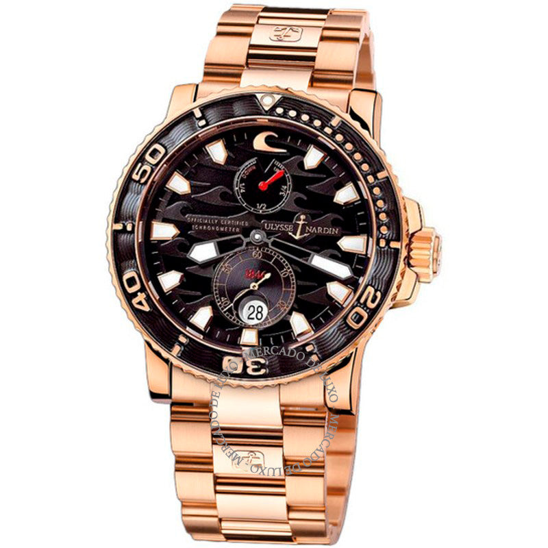 Relógio Maxi Marine Diver Mostrador Preto 42 mm - Mercado de Luxo - O Maior E-Commerce de Bens, Produtos e Serviços de Luxo do Brasil.