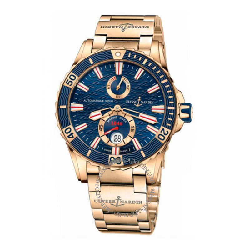 Relógio Maxi Marine Diver Mostrador Azul 44 mm - Mercado de Luxo - O Maior E-Commerce de Bens, Produtos e Serviços de Luxo do Brasil.