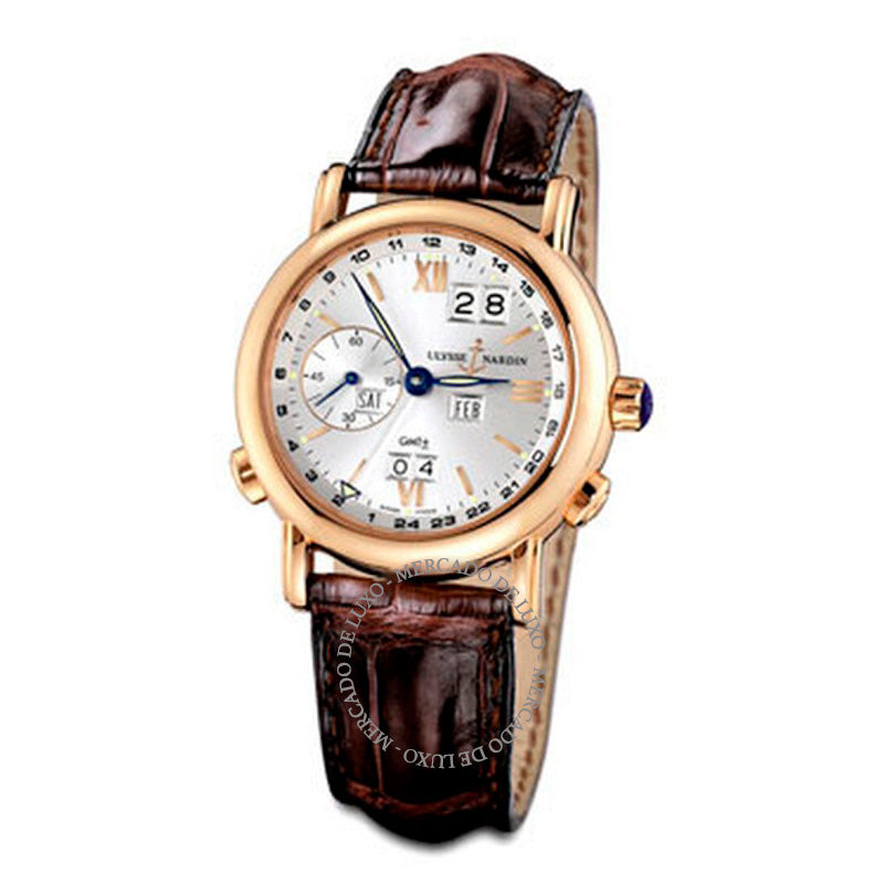 Relógio Mostrador prateado perpétuo GMT 38 mm - Mercado de Luxo - O Maior E-Commerce de Bens, Produtos e Serviços de Luxo do Brasil.